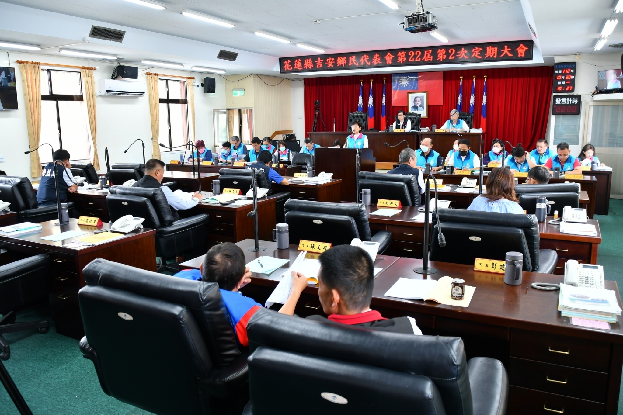 【吉安鄉民代表會第22屆第二次定期大會 游淑貞施政報告交出滿貫施政優異成績單】