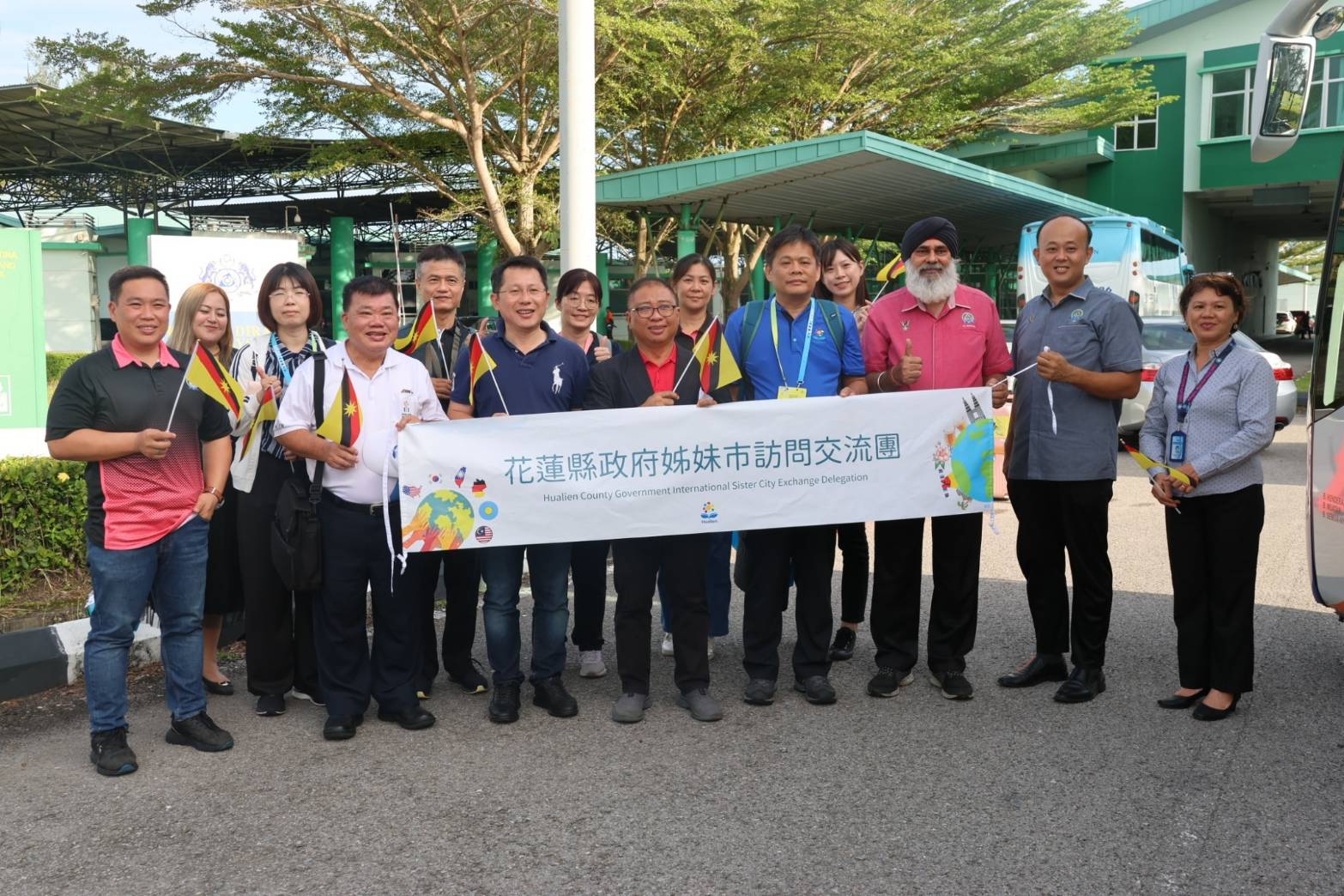 【花蓮縣政府率團拜會馬來西亞姊妹市 過境汶萊拜會駐汶萊台北經濟文化辦事處史亞平代表 參訪砂拉越州美里市】