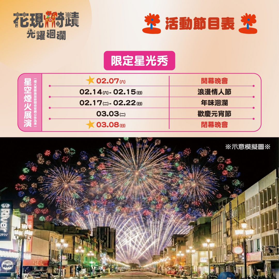 【2026花蓮太平洋燈會2/7震撼開幕！繁花盛開後 《花現騎蹟・光躍洄瀾》】缩略图