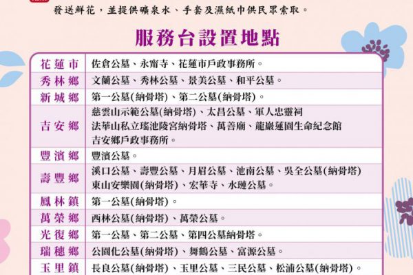 【縣府清明節提供鮮花花束 助攻淨零排放與綠色祭祖】缩略图